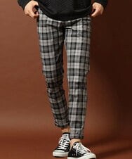 MKLJP08118 MK MICHEL KLEIN HOMME(MKミッシェルクランオム) チェックパンツ グレー