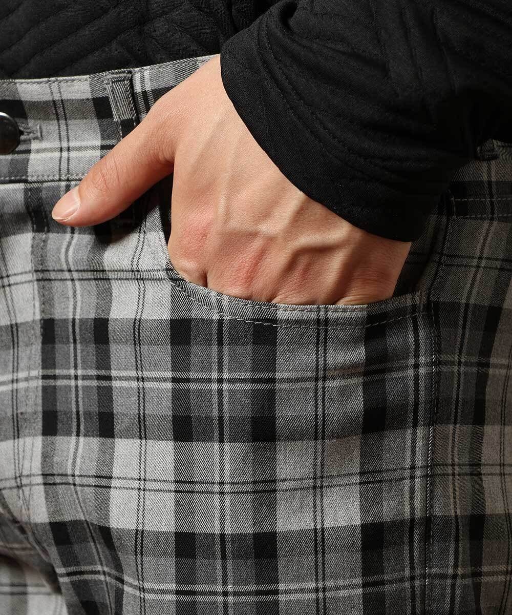 MKLJP08118 MK MICHEL KLEIN HOMME(MKミッシェルクランオム) チェックパンツ グレー