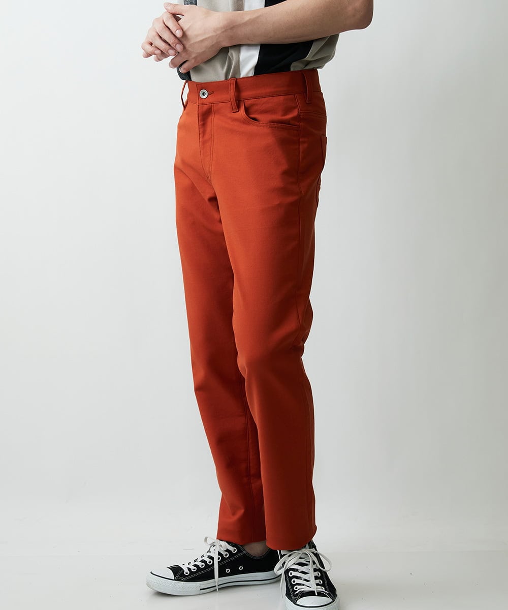MKLJR07110 MK MICHEL KLEIN HOMME(MKミッシェルクランオム) ５ポケットカラーパンツ オレンジ