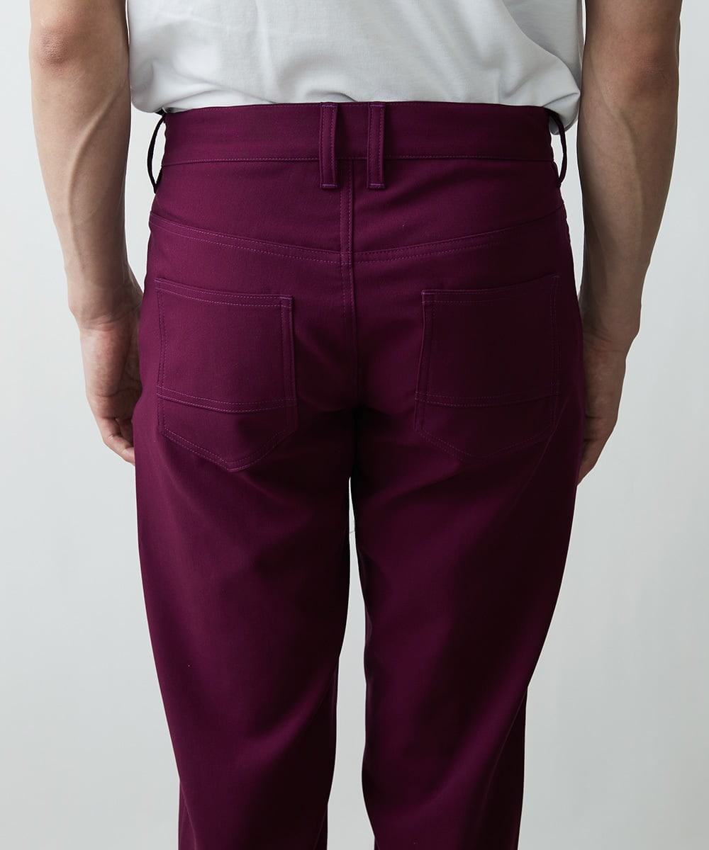 MKLJR07110 MK MICHEL KLEIN HOMME(MKミッシェルクランオム) ５ポケットカラーパンツ パープル