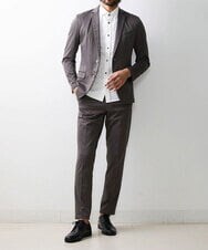 MKLJS77150 MK MICHEL KLEIN HOMME(MKミッシェルクランオム) SOLOTEX モクロディ / セットアップ スラックス ブラウン(86)