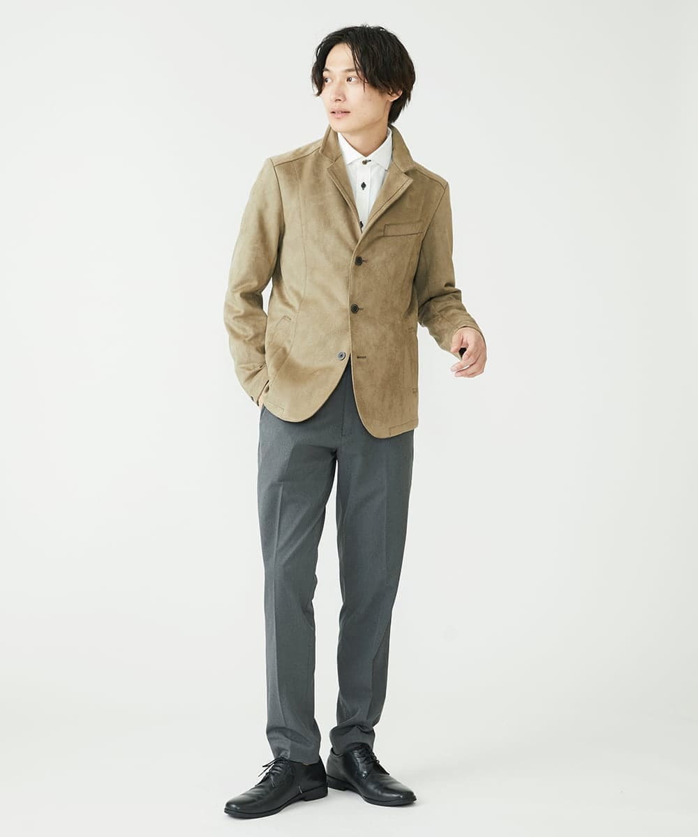 MKLJS78130 MK MICHEL KLEIN HOMME(MKミッシェルクランオム) ストレッチスラックス / VERTICALストレッチ グレー(92)