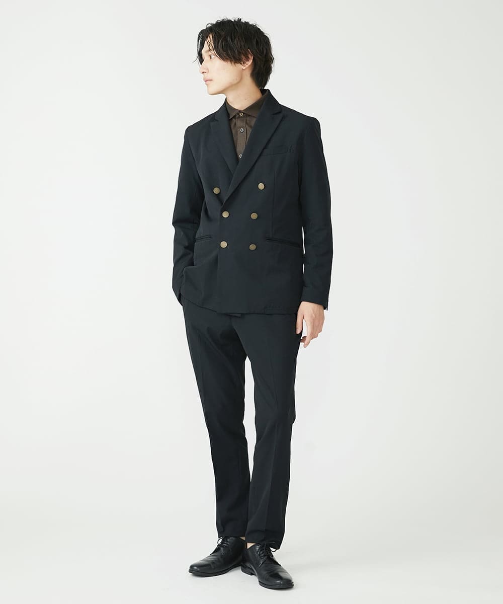 MKLJS78130 MK MICHEL KLEIN HOMME(MKミッシェルクランオム) ストレッチスラックス / VERTICALストレッチ ブラック(94)
