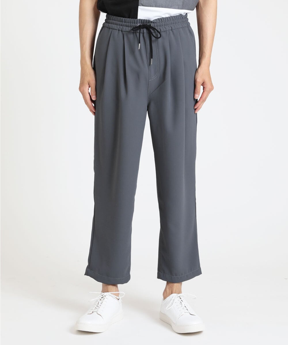 MKLJU88110 MK MICHEL KLEIN HOMME(MKミッシェルクランオム) タックパンツ ダークグレー(93)