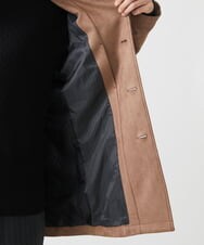 MKUAA52272 MK MICHEL KLEIN HOMME(MKミッシェルクランオム) 【洗える】ポンチスエード スタンドコート ベージュ