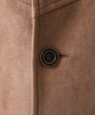MKUAA52272 MK MICHEL KLEIN HOMME(MKミッシェルクランオム) 【洗える】ポンチスエード スタンドコート ベージュ