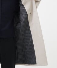 MKUAA70450 MK MICHEL KLEIN HOMME(MKミッシェルクランオム) 【日本製生地使用】スタンドカラーコート / JACKAL140`s メルトン アイボリー