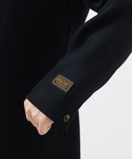 MKUAA70450 MK MICHEL KLEIN HOMME(MKミッシェルクランオム) 【日本製生地使用】スタンドカラーコート / JACKAL140`s メルトン ブラック