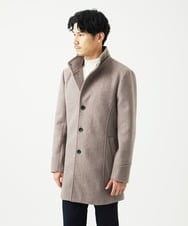 MKUAD65272 MK MICHEL KLEIN HOMME(MKミッシェルクランオム) RETECメルトン / フード付きコート ブラウン