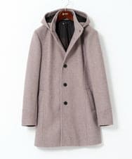 MKUAD65272 MK MICHEL KLEIN HOMME(MKミッシェルクランオム) RETECメルトン / フード付きコート ブラウン