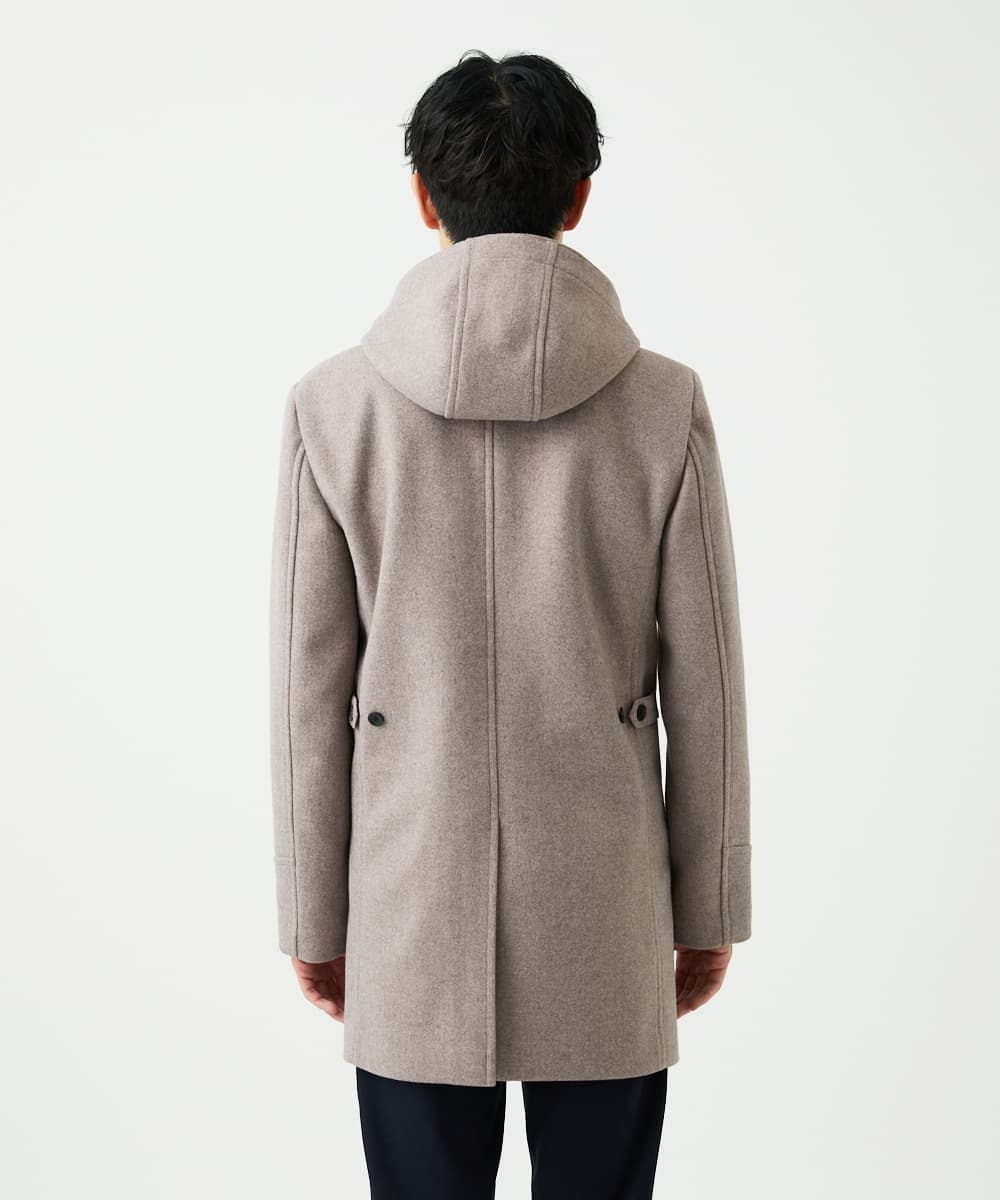 MKUAD65272 MK MICHEL KLEIN HOMME(MKミッシェルクランオム) RETECメルトン / フード付きコート ブラウン