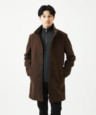 MKUAD65272 MK MICHEL KLEIN HOMME(MKミッシェルクランオム) RETECメルトン / フード付きコート ブラウン