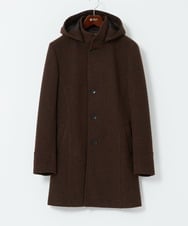 MKUAD65272 MK MICHEL KLEIN HOMME(MKミッシェルクランオム) RETECメルトン / フード付きコート ブラウン