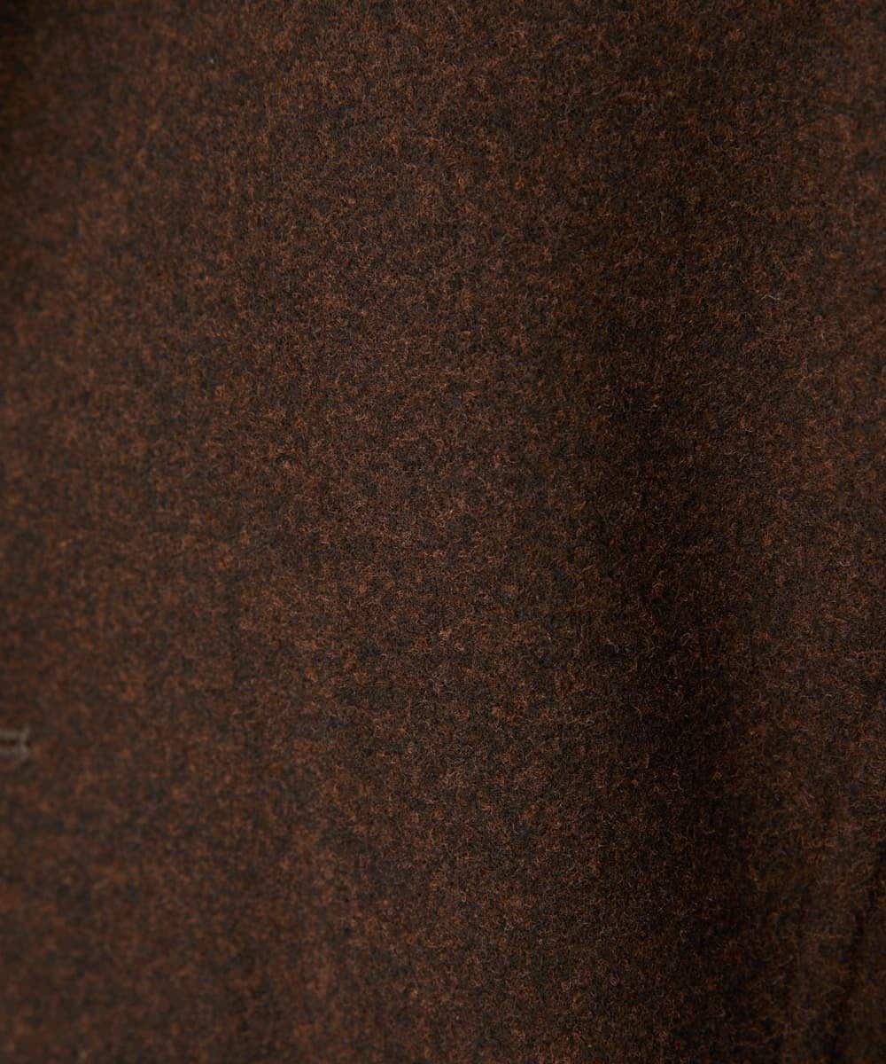 MKUAD65272 MK MICHEL KLEIN HOMME(MKミッシェルクランオム) RETECメルトン / フード付きコート ブラウン