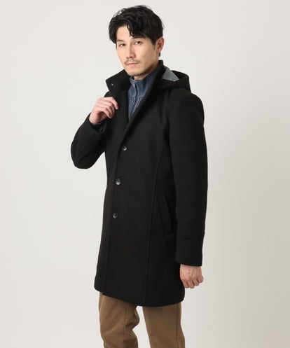 MKUAD65272 MK MICHEL KLEIN HOMME RETECメルトン / フード付きコート