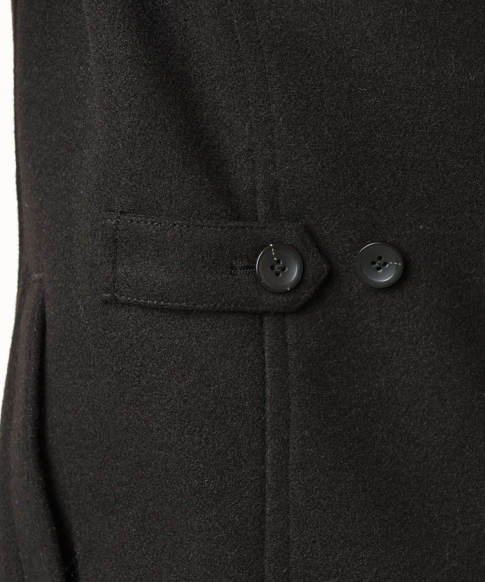 MKUAD65272 MK MICHEL KLEIN HOMME(MKミッシェルクランオム) RETECメルトン / フード付きコート ブラック