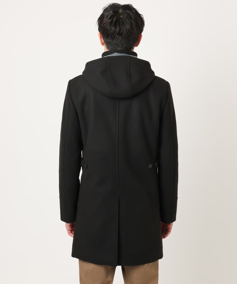MKUAD65272 MK MICHEL KLEIN HOMME(MKミッシェルクランオム) RETECメルトン / フード付きコート ブラック