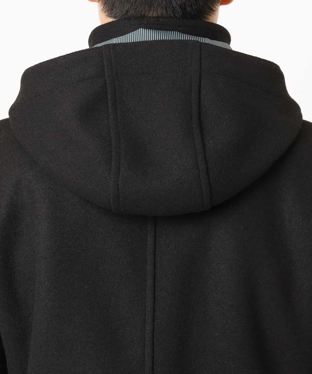 MKUAD65272 MK MICHEL KLEIN HOMME(MKミッシェルクランオム) RETECメルトン / フード付きコート ブラック