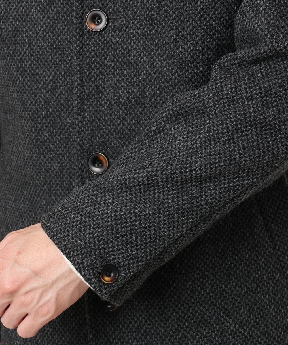 MKUAD72450 MK MICHEL KLEIN HOMME(MKミッシェルクランオム) RENEWOOLドビー / スタンドカラーコート グレー