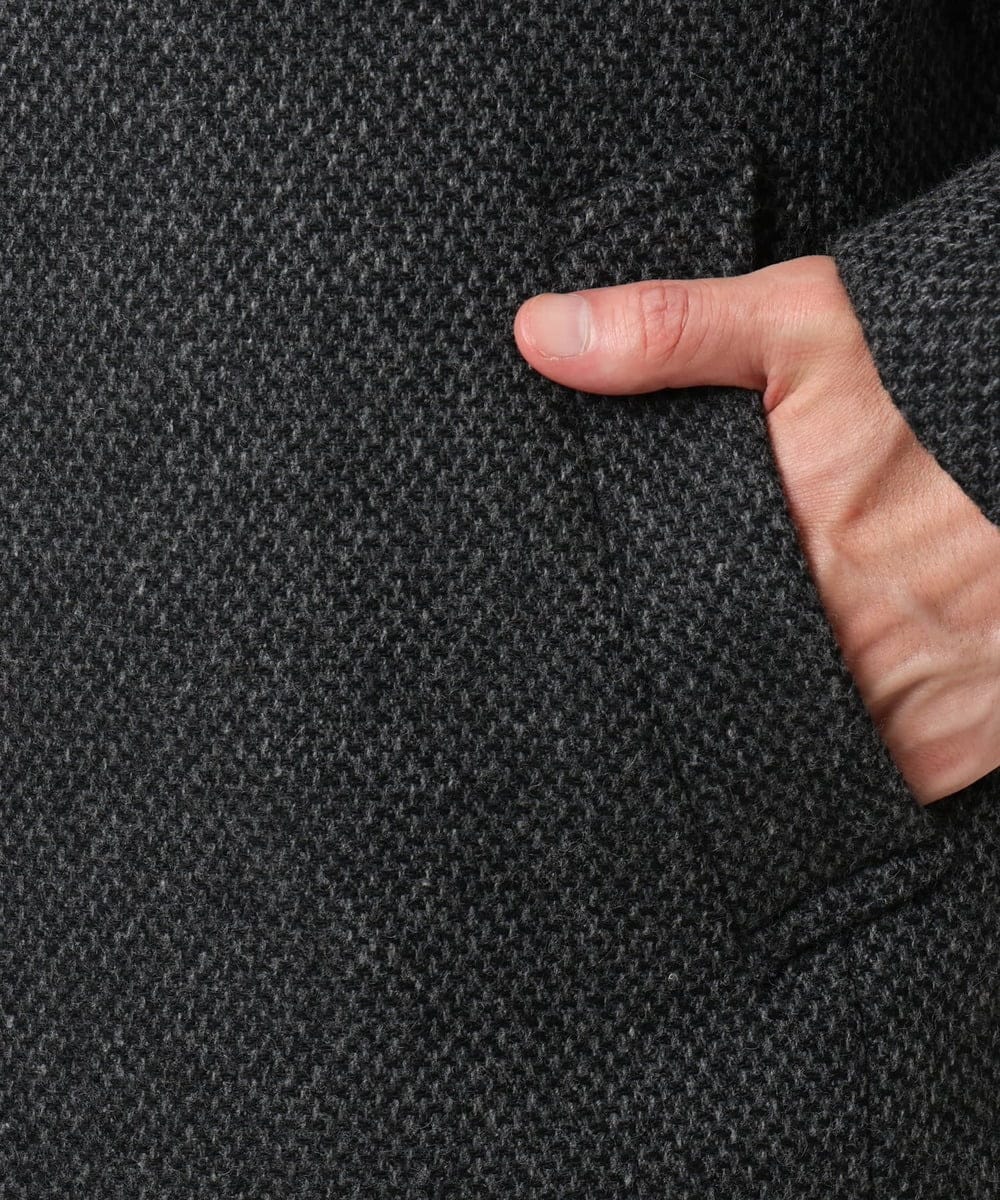 MKUAD72450 MK MICHEL KLEIN HOMME(MKミッシェルクランオム) RENEWOOLドビー / スタンドカラーコート グレー