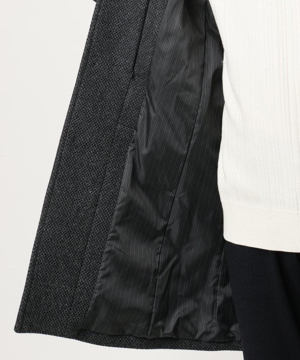 MKUAD72450 MK MICHEL KLEIN HOMME(MKミッシェルクランオム) RENEWOOLドビー / スタンドカラーコート グレー