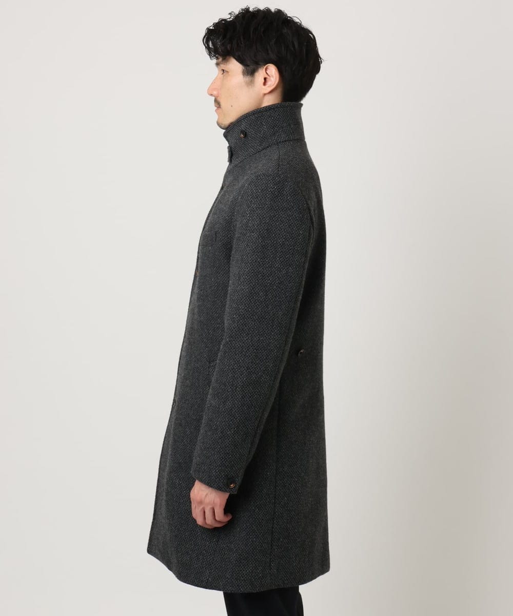MKUAD72450 MK MICHEL KLEIN HOMME(MKミッシェルクランオム) RENEWOOLドビー / スタンドカラーコート グレー