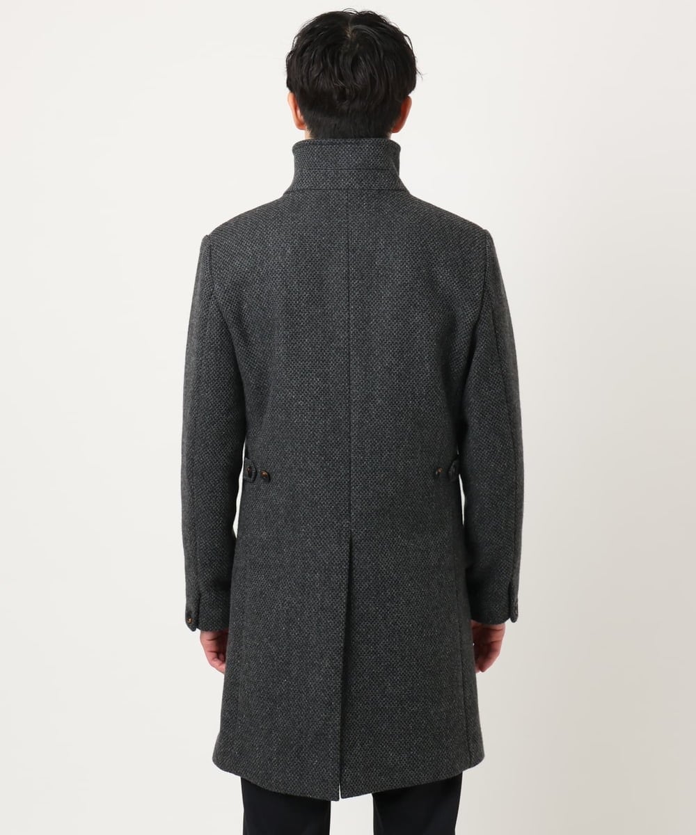 MKUAD72450 MK MICHEL KLEIN HOMME(MKミッシェルクランオム) RENEWOOLドビー / スタンドカラーコート グレー