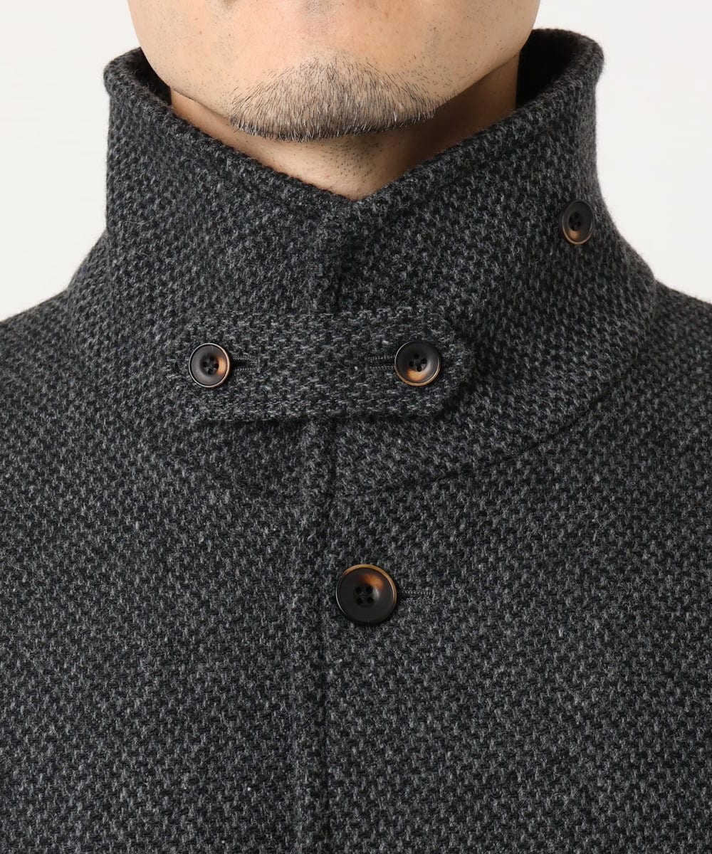 MKUAD72450 MK MICHEL KLEIN HOMME(MKミッシェルクランオム) RENEWOOLドビー / スタンドカラーコート グレー