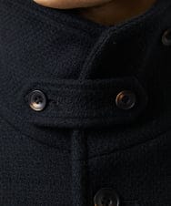 MKUAD72450 MK MICHEL KLEIN HOMME(MKミッシェルクランオム) RENEWOOLドビー / スタンドカラーコート ブラック