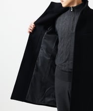 MKUAD72450 MK MICHEL KLEIN HOMME(MKミッシェルクランオム) RENEWOOLドビー / スタンドカラーコート ブラック