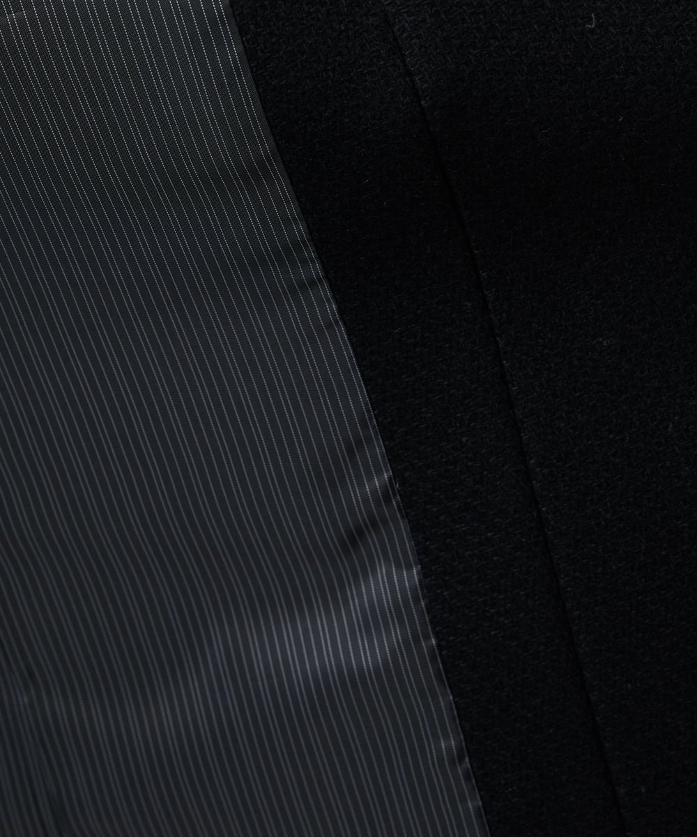 MKUAD72450 MK MICHEL KLEIN HOMME(MKミッシェルクランオム) RENEWOOLドビー / スタンドカラーコート ブラック