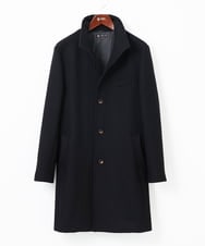 MKUAD72450 MK MICHEL KLEIN HOMME(MKミッシェルクランオム) RENEWOOLドビー / スタンドカラーコート ブラック