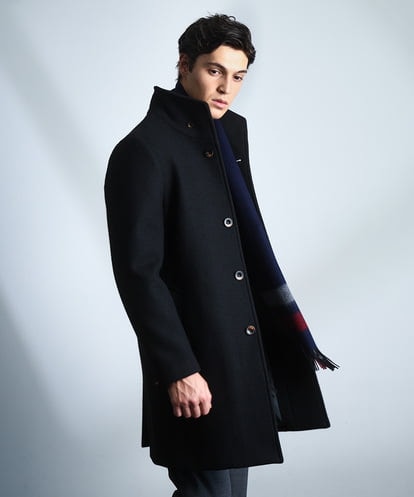 MKUAD72450 MK MICHEL KLEIN HOMME RENEWOOLドビー / スタンドカラーコート