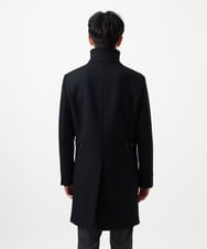 MKUAD72450 MK MICHEL KLEIN HOMME(MKミッシェルクランオム) RENEWOOLドビー / スタンドカラーコート ブラック