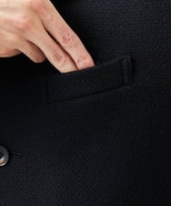 MKUAD72450 MK MICHEL KLEIN HOMME(MKミッシェルクランオム) RENEWOOLドビー / スタンドカラーコート ブラック