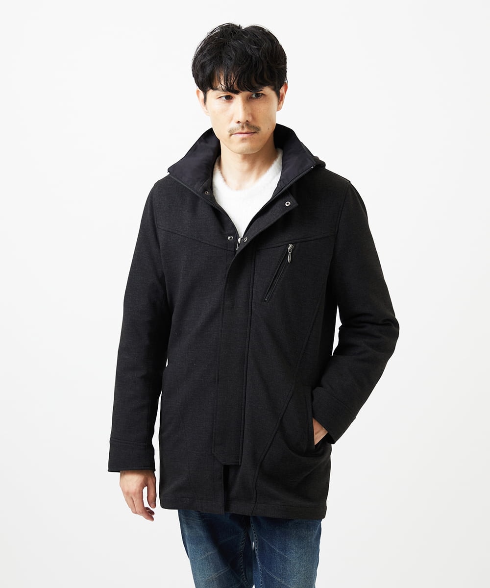 MKUAF11318 MK MICHEL KLEIN HOMME(MKミッシェルクランオム) 3WAYフードコート TECEASY カーキ