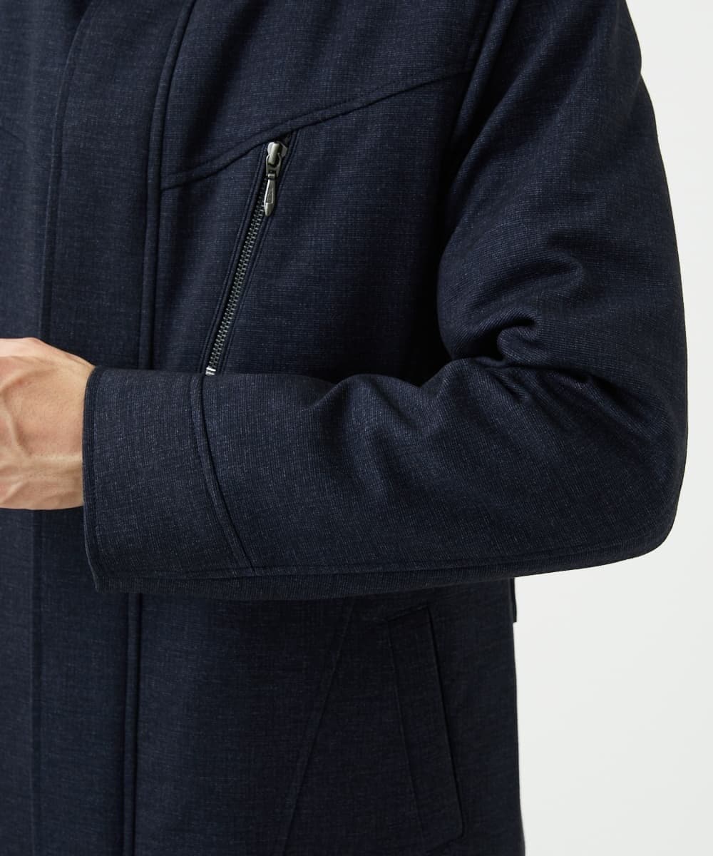 MKUAF11318 MK MICHEL KLEIN HOMME(MKミッシェルクランオム) 3WAYフードコート TECEASY ネイビー