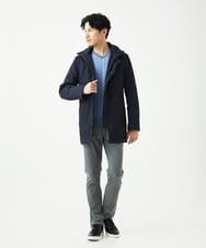 MKUAF11318 MK MICHEL KLEIN HOMME(MKミッシェルクランオム) 3WAYフードコート TECEASY ネイビー