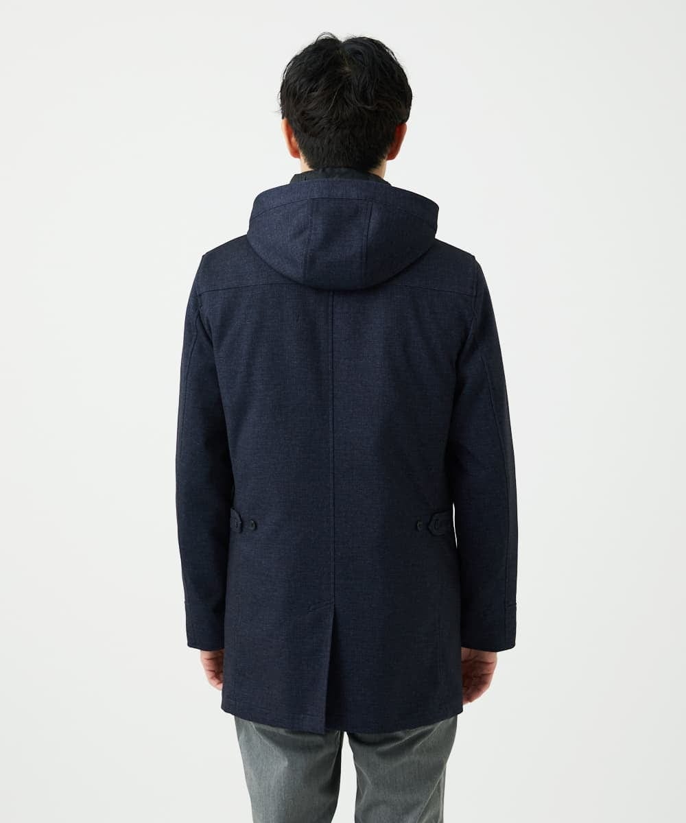 MKUAF11318 MK MICHEL KLEIN HOMME(MKミッシェルクランオム) 3WAYフードコート TECEASY ネイビー