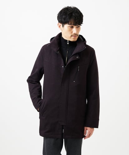 MKUAF11318 MK MICHEL KLEIN HOMME 3WAYフードコート TECEASY