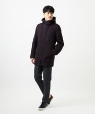 MKUAF11318 MK MICHEL KLEIN HOMME(MKミッシェルクランオム) 3WAYフードコート TECEASY パープル