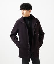 MKUAF11318 MK MICHEL KLEIN HOMME(MKミッシェルクランオム) 3WAYフードコート TECEASY パープル