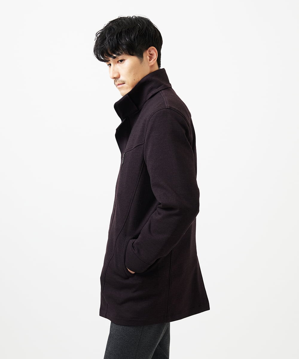 MKUAF11318 MK MICHEL KLEIN HOMME(MKミッシェルクランオム) 3WAYフードコート TECEASY パープル