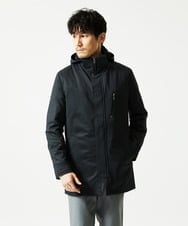 MKUAF12318 MK MICHEL KLEIN HOMME(MKミッシェルクランオム) 3WAY千鳥柄フードブルゾン TECEASY ダークグレー