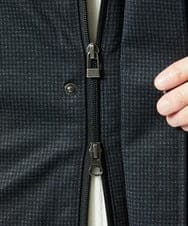 MKUAF12318 MK MICHEL KLEIN HOMME(MKミッシェルクランオム) 3WAY千鳥柄フードブルゾン TECEASY ダークグレー