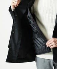 MKUAF12318 MK MICHEL KLEIN HOMME(MKミッシェルクランオム) 3WAY千鳥柄フードブルゾン TECEASY ダークグレー