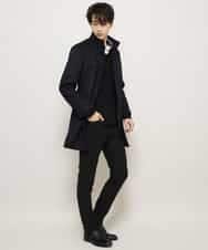 MKUAJ82270 MK MICHEL KLEIN HOMME(MKミッシェルクランオム) コート／Ｗフェイスグランメルトン ネイビー
