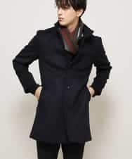 MKUAJ82270 MK MICHEL KLEIN HOMME(MKミッシェルクランオム) コート／Ｗフェイスグランメルトン ネイビー