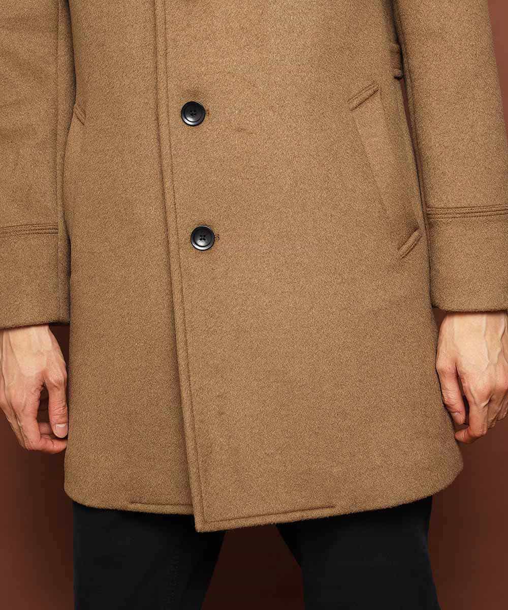 MKUAJ82270 MK MICHEL KLEIN HOMME(MKミッシェルクランオム) コート／Ｗフェイスグランメルトン ベージュ