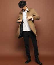 MKUAJ82270 MK MICHEL KLEIN HOMME(MKミッシェルクランオム) コート／Ｗフェイスグランメルトン ベージュ
